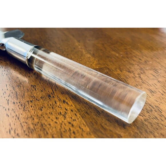 Frontier Forge Stainless Steel Cake Pie Serving Knife Lucite Handle '60 VTG - Picture 7 of 8